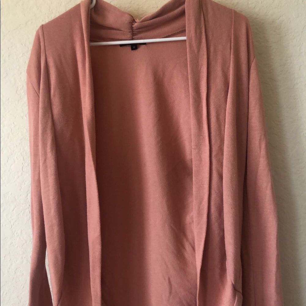 pink cardigan
